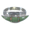 Turquoise And Opal Inlay Silver Ring Size 6-1/2 EX44547